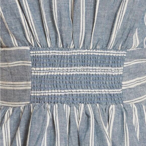 Free People Roll The Dice Striped Dress In Blue size S - Picture 5 of 13